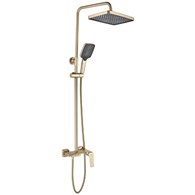 ZESTAW NATRYSKOWY JOE ZŁOTY SZCZOTKOWANY