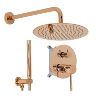 ZESTAW NATRYSKOWY PODTY LUNGO DIAMOND MIEDŹ + BOX