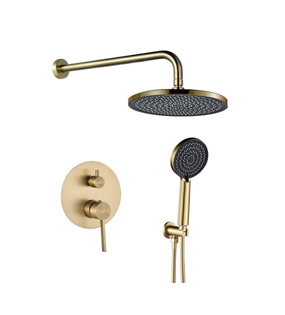 ZESTAW NATRYSKOWY PODT FOSTER ZŁOTY SZCZOTKO + BOX