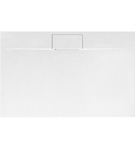 BRODZIK BAZALT LONG WHITE 80x100 + SYFON