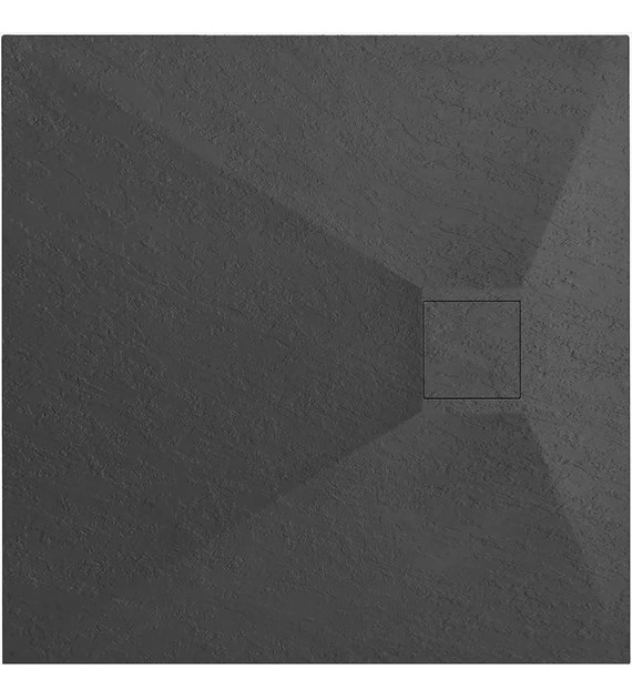 BRODZIK MAGNUM BLACK 90x90 + SYFON