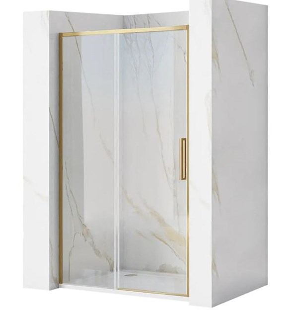 DRZWI PRYSZNICOWE RAPID SLIDE BRUSH GOLD 150