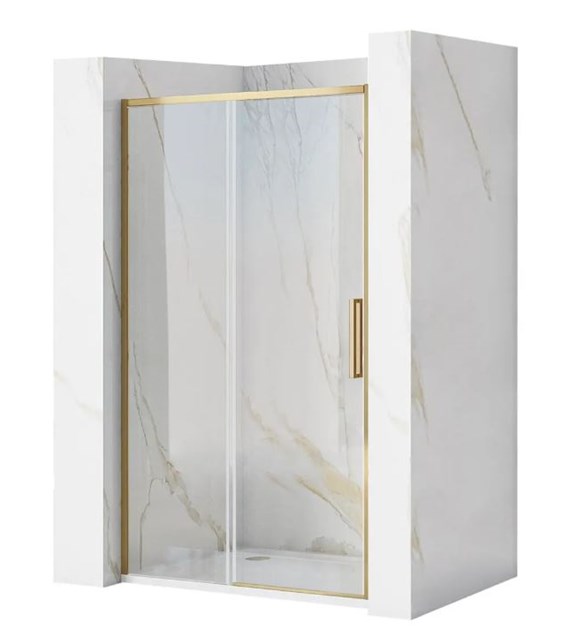 DRZWI PRYSZNICOWE RAPID SLIDE BRUSH GOLD 160