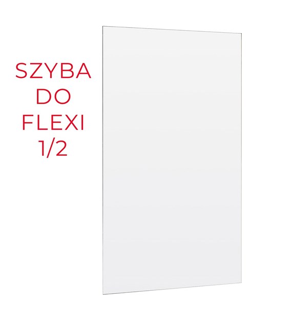 ŚCIANKA PRYSZNICOWA FLEXI 140 cm TRANSPARENT 1/2