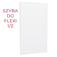 ŚCIANKA PRYSZNICOWA FLEXI 130 cm TRANSPARENT 1/2