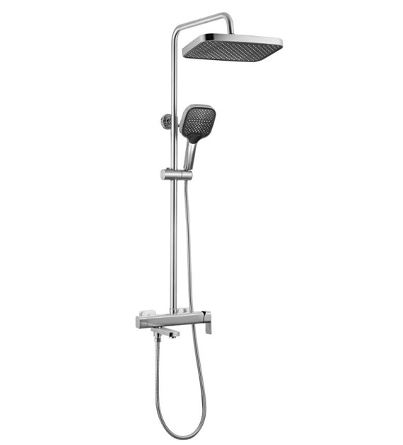 ZESTAW NATRYSKOWY ARLO NIKIEL SZCZOTKOWANY