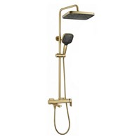 ZESTAW NATRYSKOWY ARLO ZŁOTY SZCZOTKOWANY