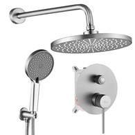 ZESTAW NATR PODTYNK LUNGO STRIPE NIKIEL SZCZ + BOX