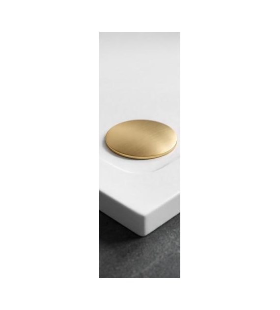 DEKIEL NAKŁADKA SYFONU BRODZIKA BRUSH GOLD