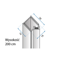 LISTWA MAGNETYCZNA HUGO BROWN/BRUSH COPPER